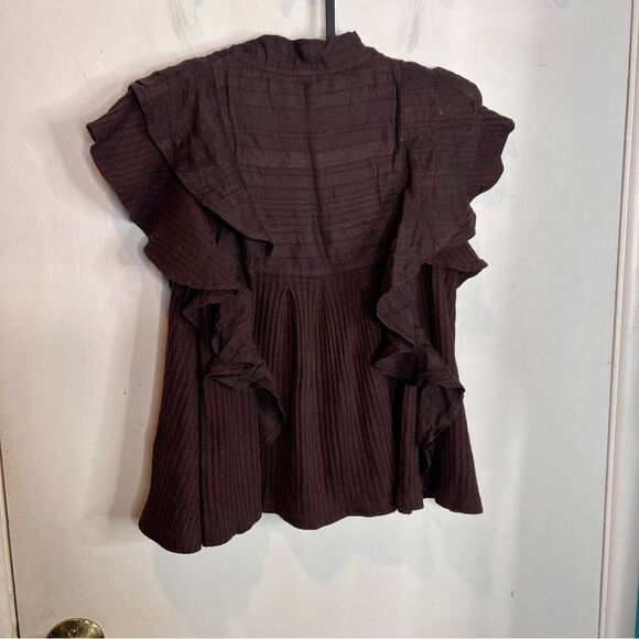 Free people ruffled short sleeves super cute - Picture 8 of 12